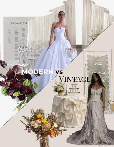 Modern vs. Vintage Wedding Dresses: Which Style Is Right for You? Image