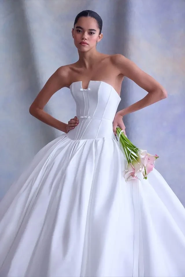 wedding dress modern bridal gown