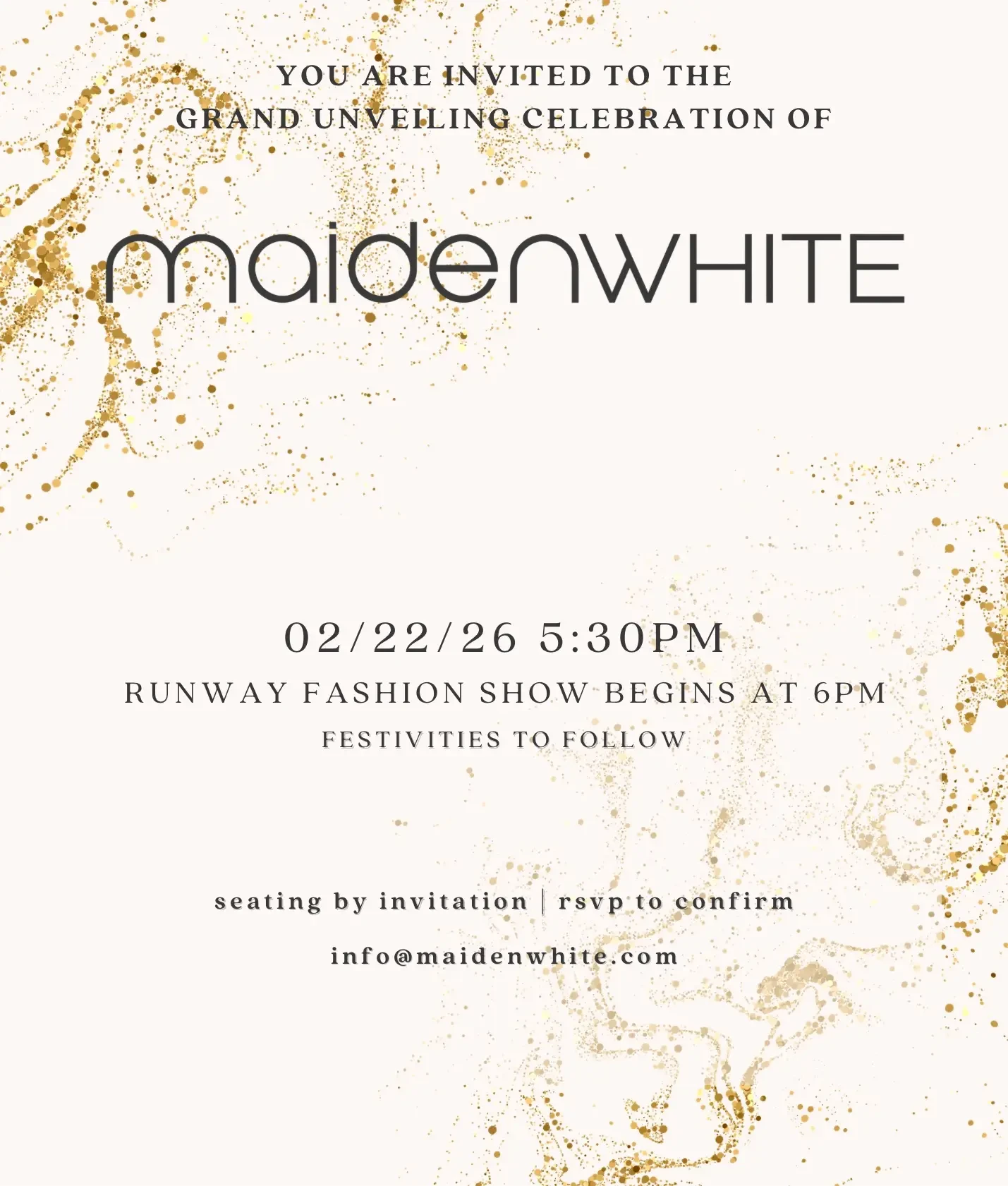 Grand Unveiling Celebration of MaidenWhite