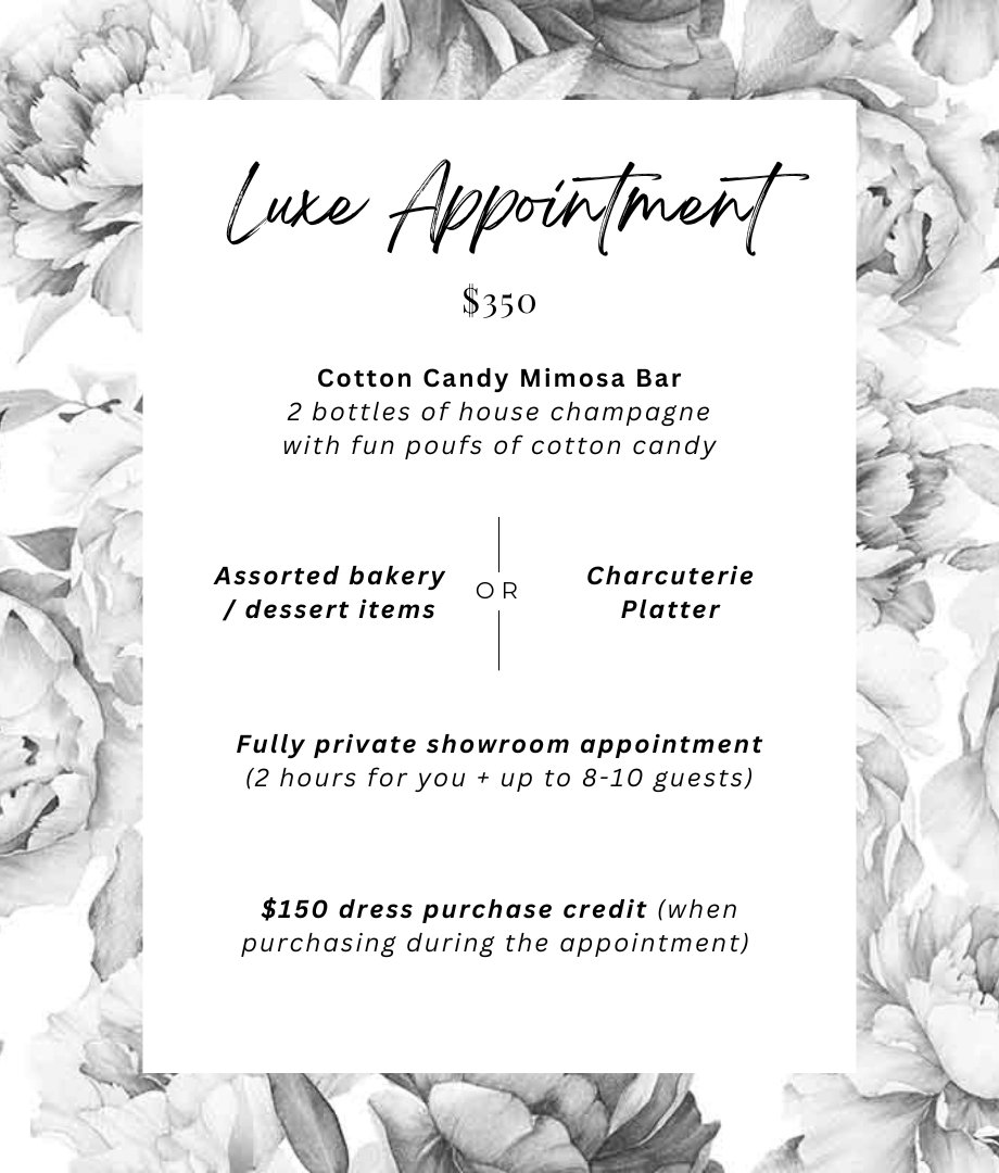 Luxe Appointments Menu