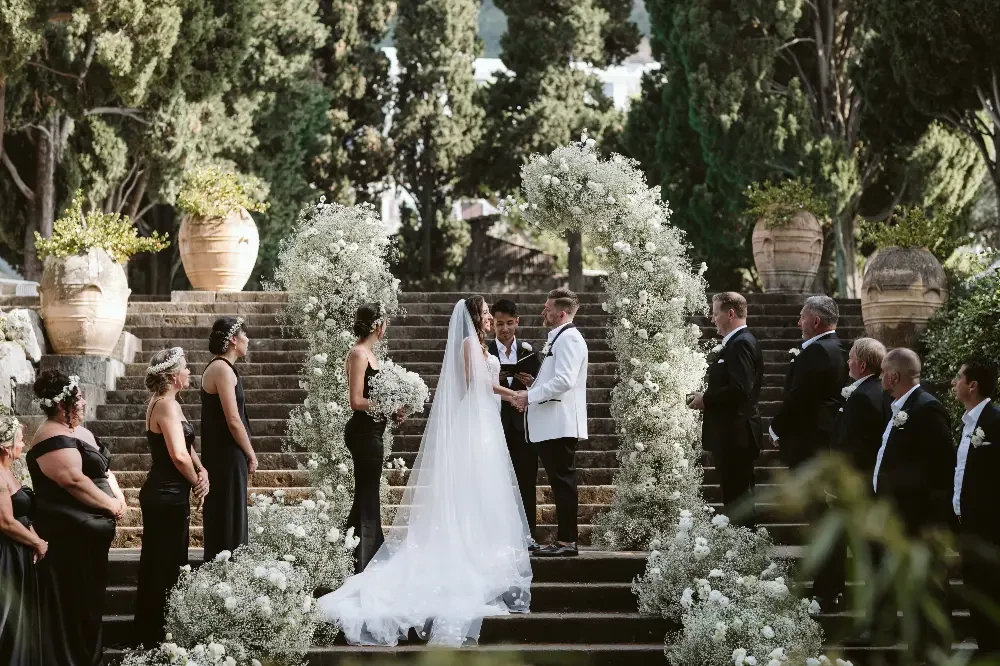 Italian garden wedding