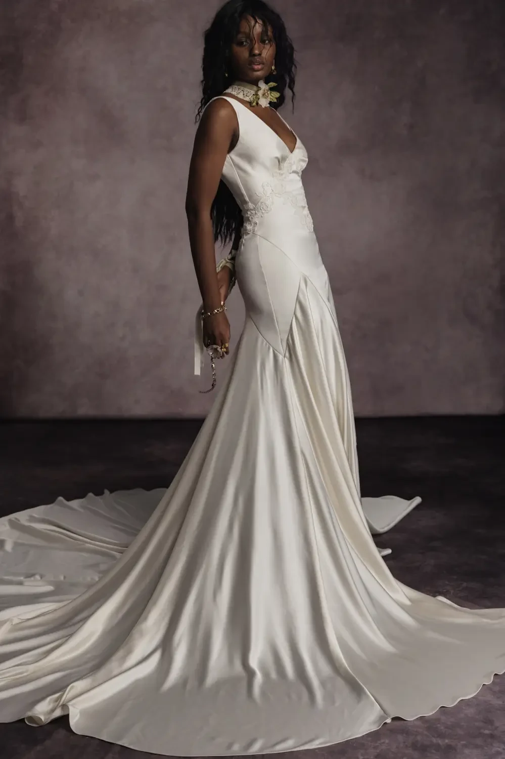 Willow Gown satin slip wedding dress Rue de Seine