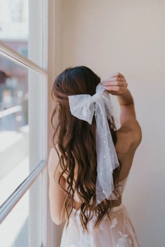 Untamed Petals #Penelope Pearl Bow #0 default Ivory thumbnail