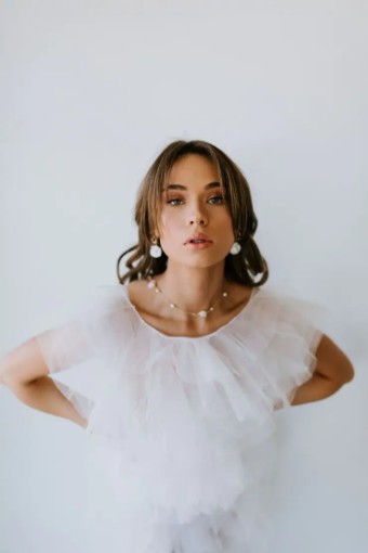 Untamed Petals #Harbor Pearl Lariat Necklace #1 default Gold thumbnail