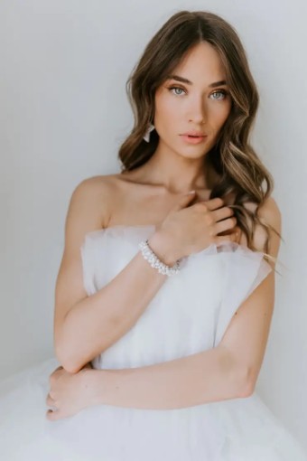 Untamed Petals #Octavia Bracelet #0 default Ivory thumbnail