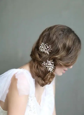 Twigs & Honey #Shimmering Blossom Burst Hair Pins #706 #0 default Silver thumbnail
