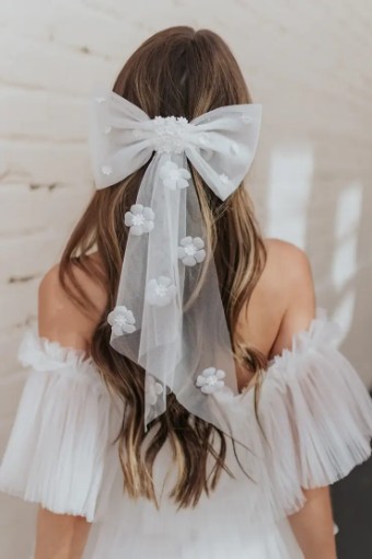 Untamed Petals #Darla Bow #0 default Ivory thumbnail