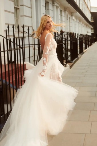 Galia Lahav #Mona Over Skirt #0 default Milky White thumbnail