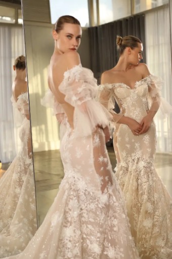 Galia Lahav #Denise (FS) #2 Light Blush/Ivory thumbnail