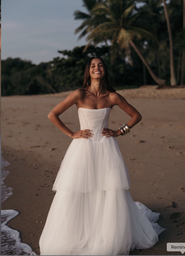 knee length dresses for ladies Alina | Novelle Bridal Shop main image 1
