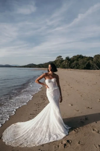 Alena Leena #Begonia Fitted Skirt #0 default Ivory thumbnail