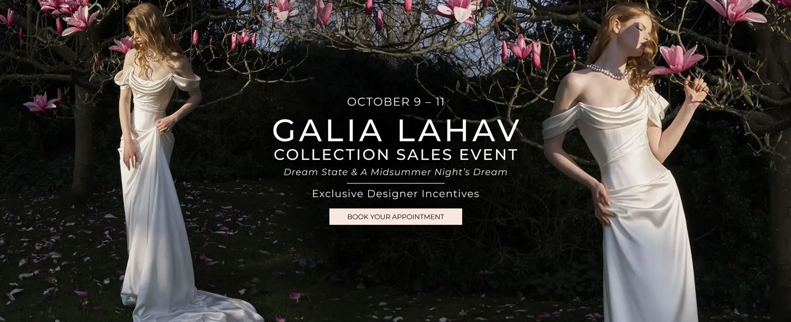 Galia Lahav Collection Sales Event Desktop Banner